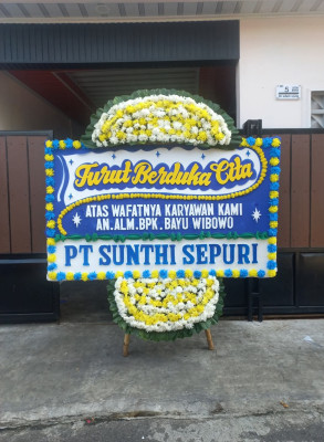 Papan Bunga Duka di Ringinharjo